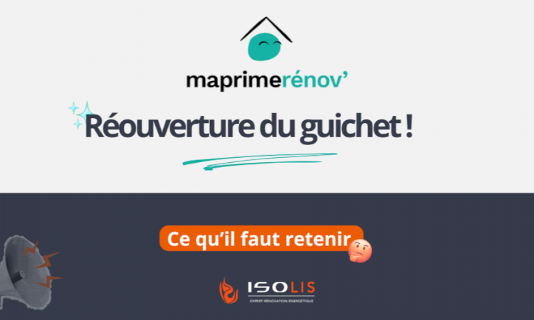 Réouverture du dispositif MaPrimeRénov’ pour les rénovations d’ampleur