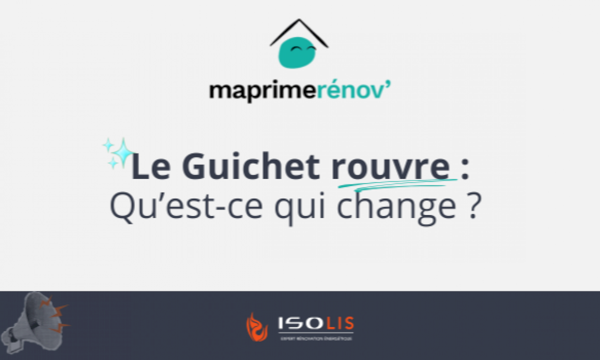 Réouverture du dispositif MaPrimeRénov’ pour les rénovations d’ampleur